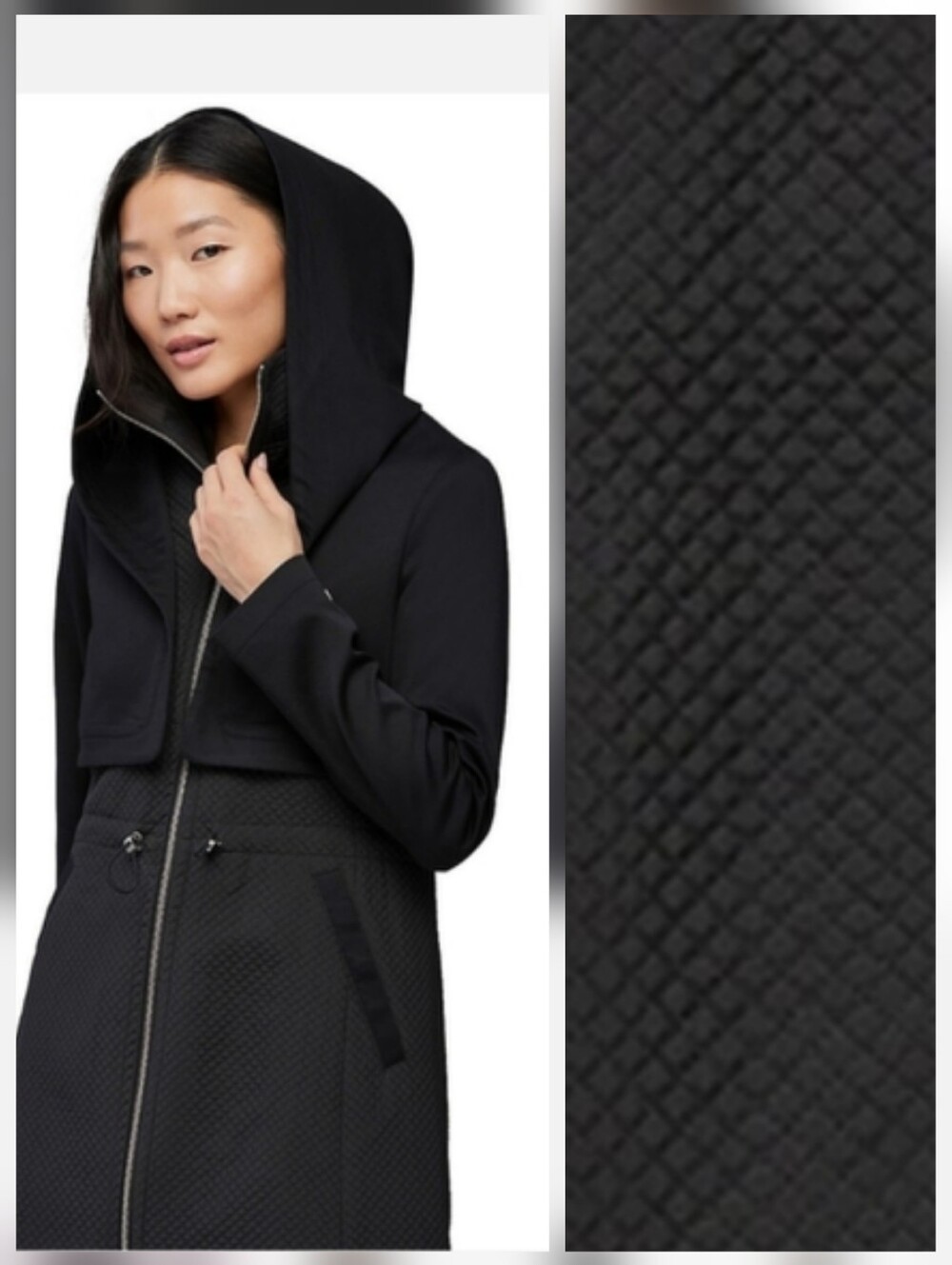 SOIA & KYO Layered Hooded Jacket